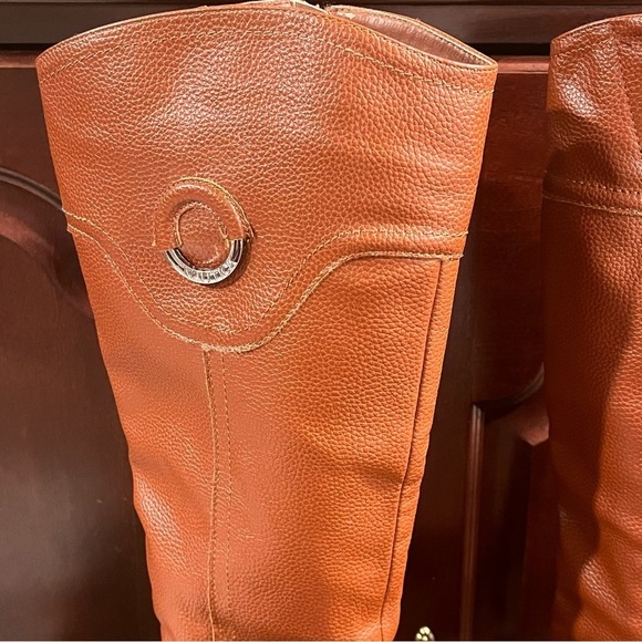 NAUTICA Gallaway Knee High RIDING BOOTS Equestrian TAN Round Toe Womens Size 8 - Picture 4 of 14